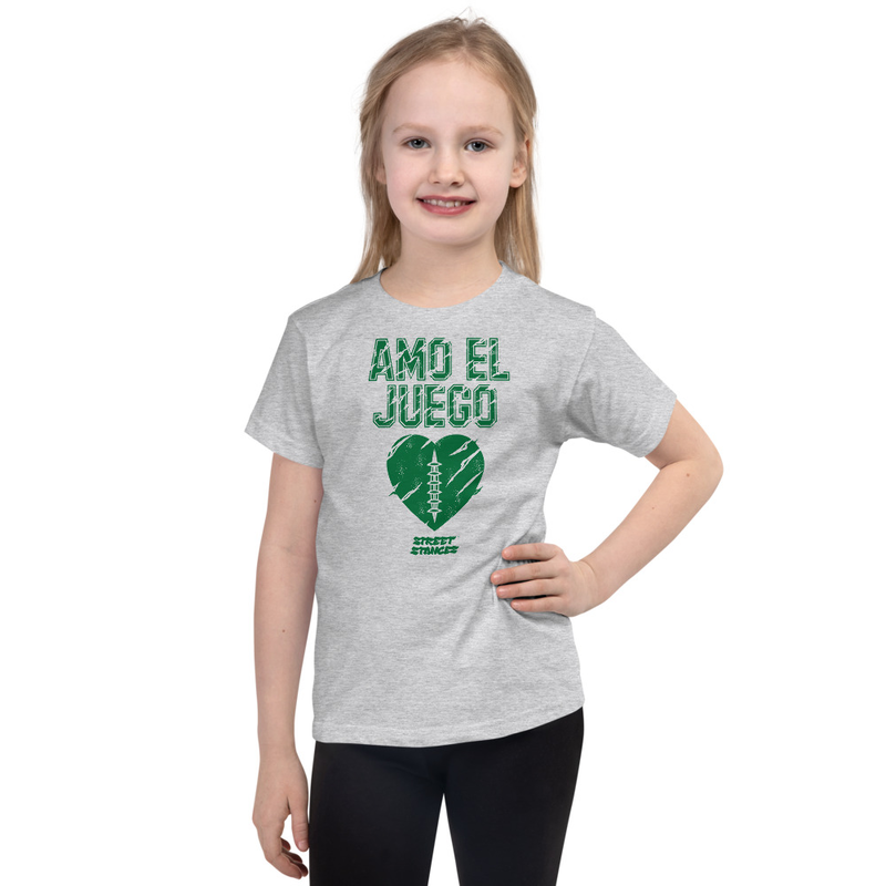 AMO EL JUEGO GIRL FOOTBALL DRIP GRAPHIC PRINT T-SHIRT