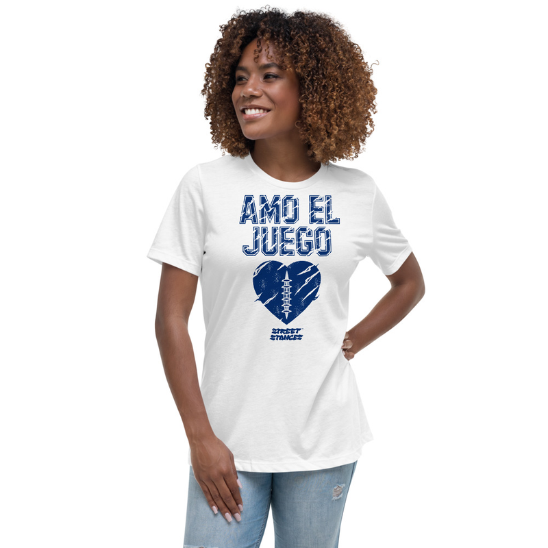 AMO EL JUEGO WOMEN'S FOOTBALL DRIP GRAPHIC PRINT T-SHIRT