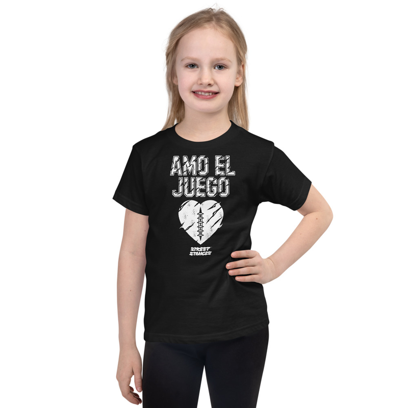 AMO EL JUEGO GIRL FOOTBALL DRIP GRAPHIC PRINT T-SHIRT