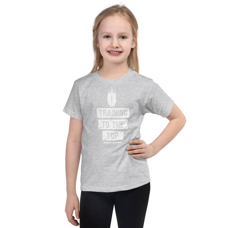 TRAINING TO THE TOP GIRL FOOTBALL DRIP GRAPHIC PRINT T-SHIRT