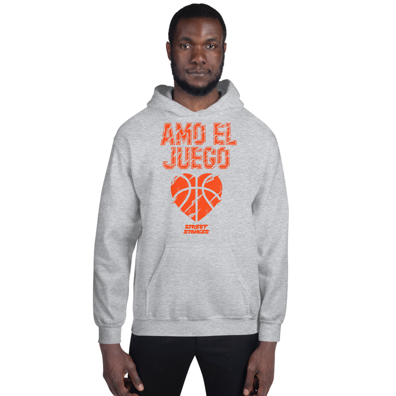 AMO EL JUEGO MEN'S BASKETBALL DRIP GRAPHIC PRINT HOODIE SWEATSHIRT