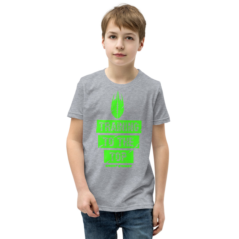 TRAINING TO THE TOP YOUTH FOOTBALL DRIP GRAPHIC PRINT T-SHIRT