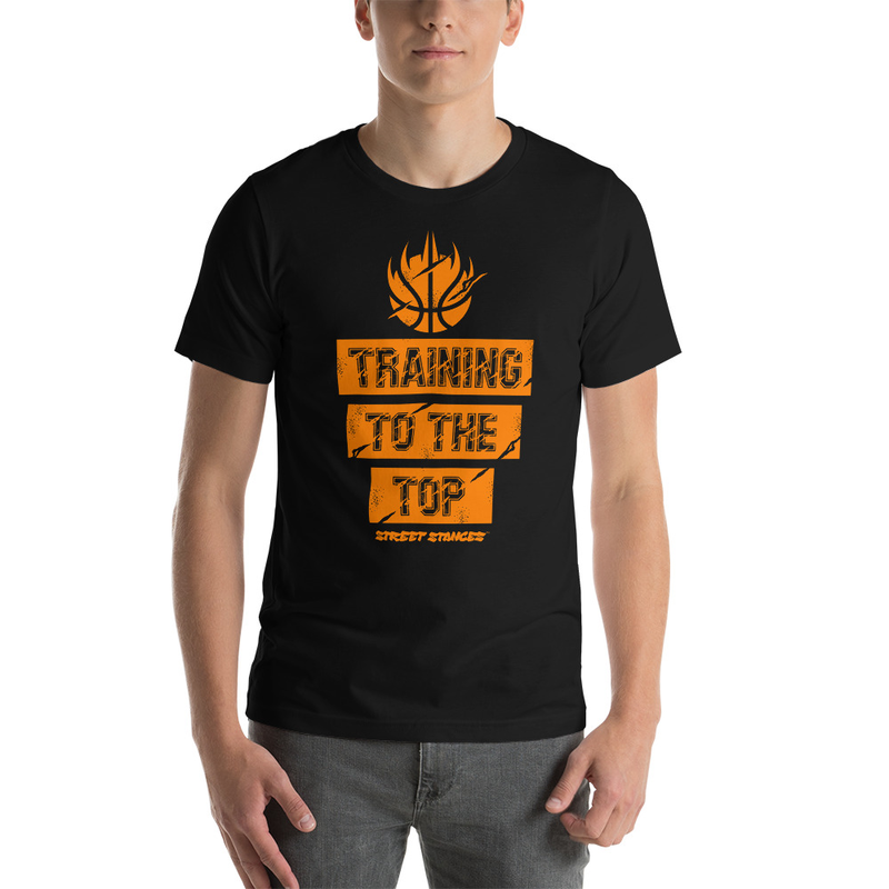 TRAINING TO THE TOP MEN'S BASKETBALL DRIP GRAPHIC PRINT T-SHIRT