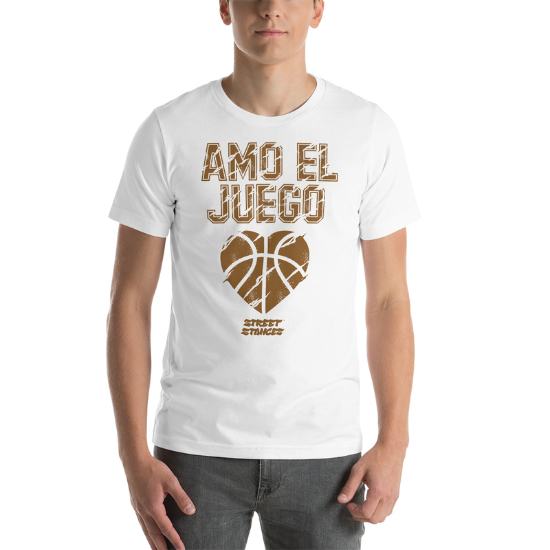 AMO EL JUEGO MEN'S BASKETBALL DRIP GRAPHIC PRINT T-SHIRT