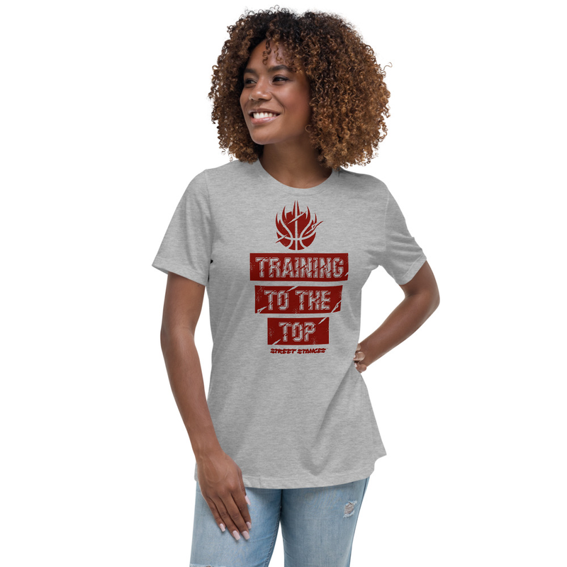 TRAINING TO THE TOP WOMEN'S BASKETBALL DRIP GRAPHIC PRINT T-SHIRT