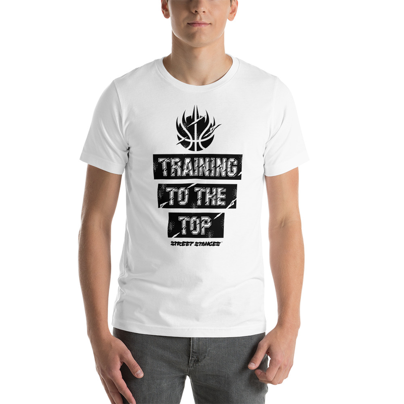 TRAINING TO THE TOP MEN'S BASKETBALL DRIP GRAPHIC PRINT T-SHIRT