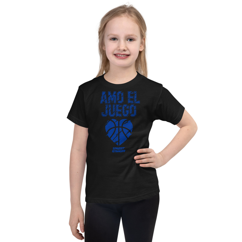 AMO EL JUEGO GIRLS BASKETBALL DRIP GRAPHIC PRINT T-SHIRT