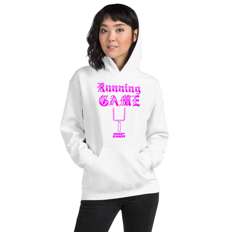 RUNNING GAME WOMEN'S FOOTBALL DRIP GRAPHIC PRINT HOODIE SWEATSHIRT