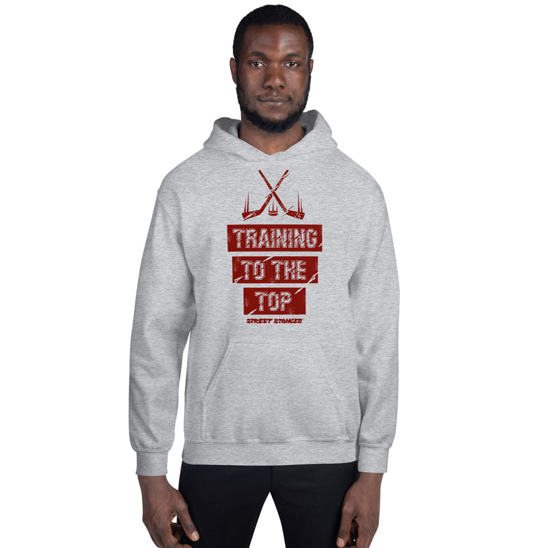 TRAINING TO THE TOP MEN'S HOCKEY DRIP GRAPHIC PRINT HOODIE SWEATSHIRT