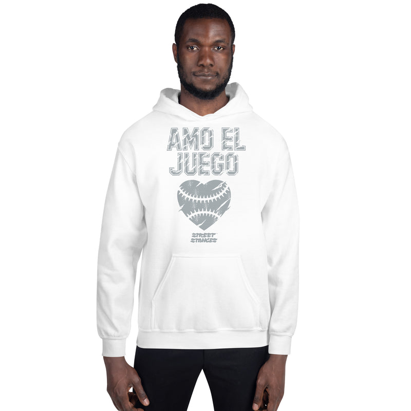 AMO EL JUEGO MEN'S BASEBALL DRIP GRAPHIC PRINT HOODIE SWEATSHIRT