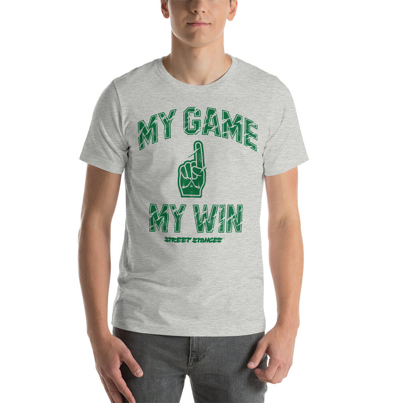 MY GAME, MY WIN MEN'S HOCKEY DRIP GRAPHIC PRINT T-SHIRT