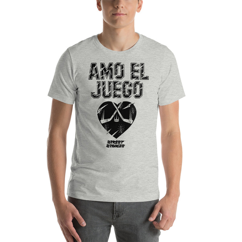 AMO EL JUEGO MEN'S HOCKEY DRIP GRAPHIC PRINT T-SHIRT