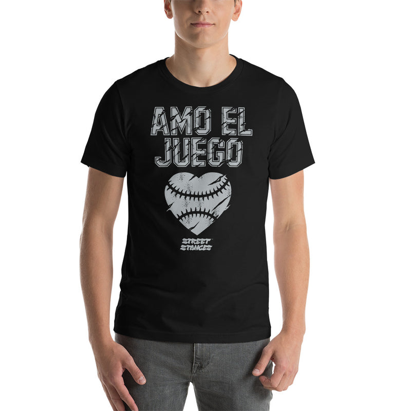 AMO EL JUEGO MEN'S BASEBALL DRIP GRAPHIC PRINT T-SHIRT