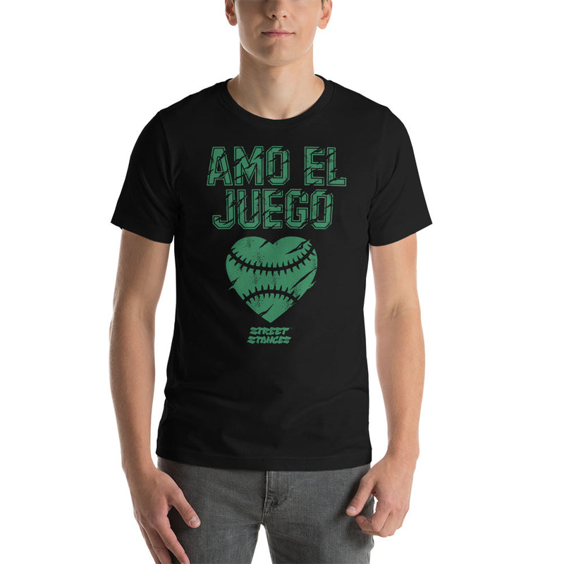 AMO EL JUEGO MEN'S BASEBALL DRIP GRAPHIC PRINT T-SHIRT