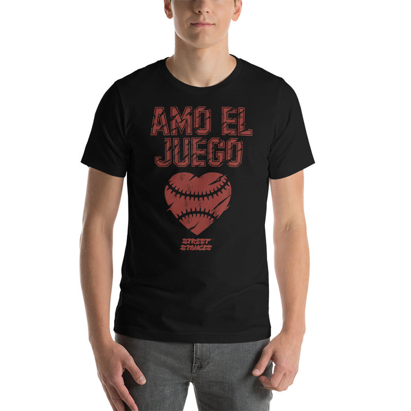 AMO EL JUEGO MEN'S BASEBALL DRIP GRAPHIC PRINT T-SHIRT