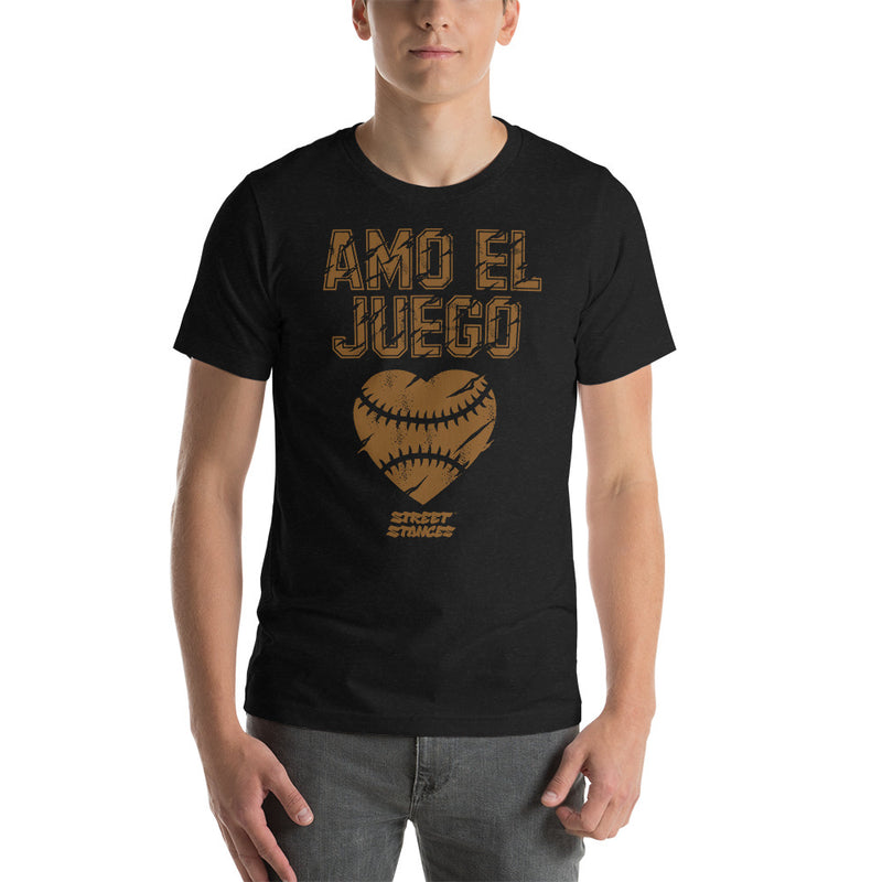 AMO EL JUEGO MEN'S BASEBALL DRIP GRAPHIC PRINT T-SHIRT