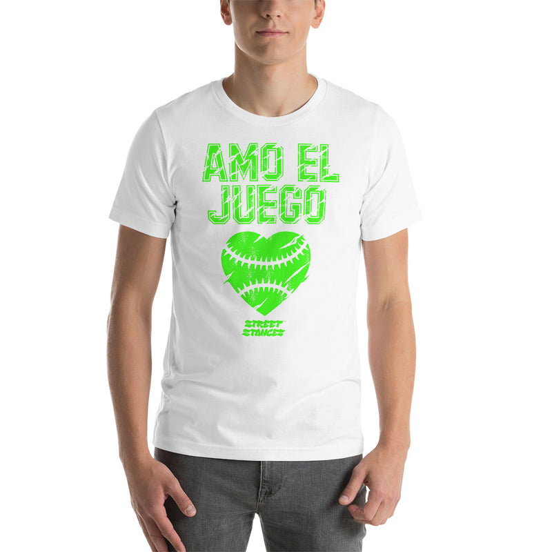 AMO EL JUEGO MEN'S BASEBALL DRIP GRAPHIC PRINT T-SHIRT