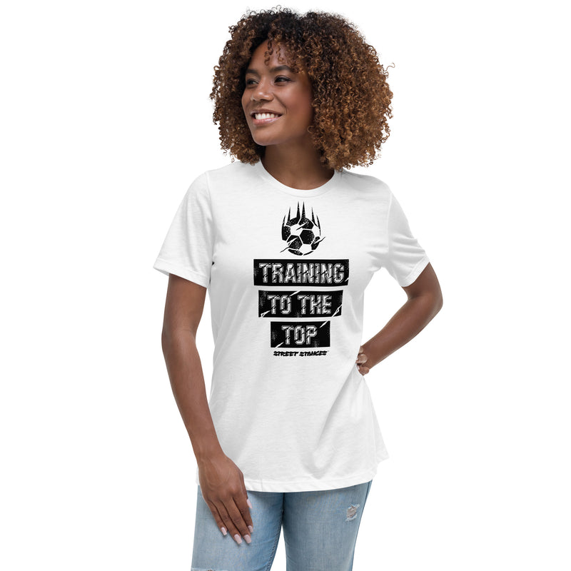 TRAINING TO THE TOP WOMEN'S SOCCER DRIP GRAPHIC PRINT T-SHIRT