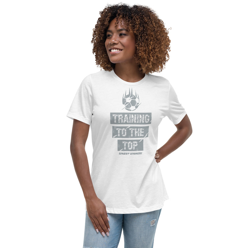 TRAINING TO THE TOP WOMEN'S SOCCER DRIP GRAPHIC PRINT T-SHIRT