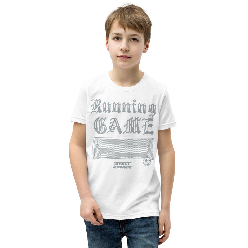 RUNNING GAME YOUTH SOCCER DRIP GRAPHIC PRINT T-SHIRT